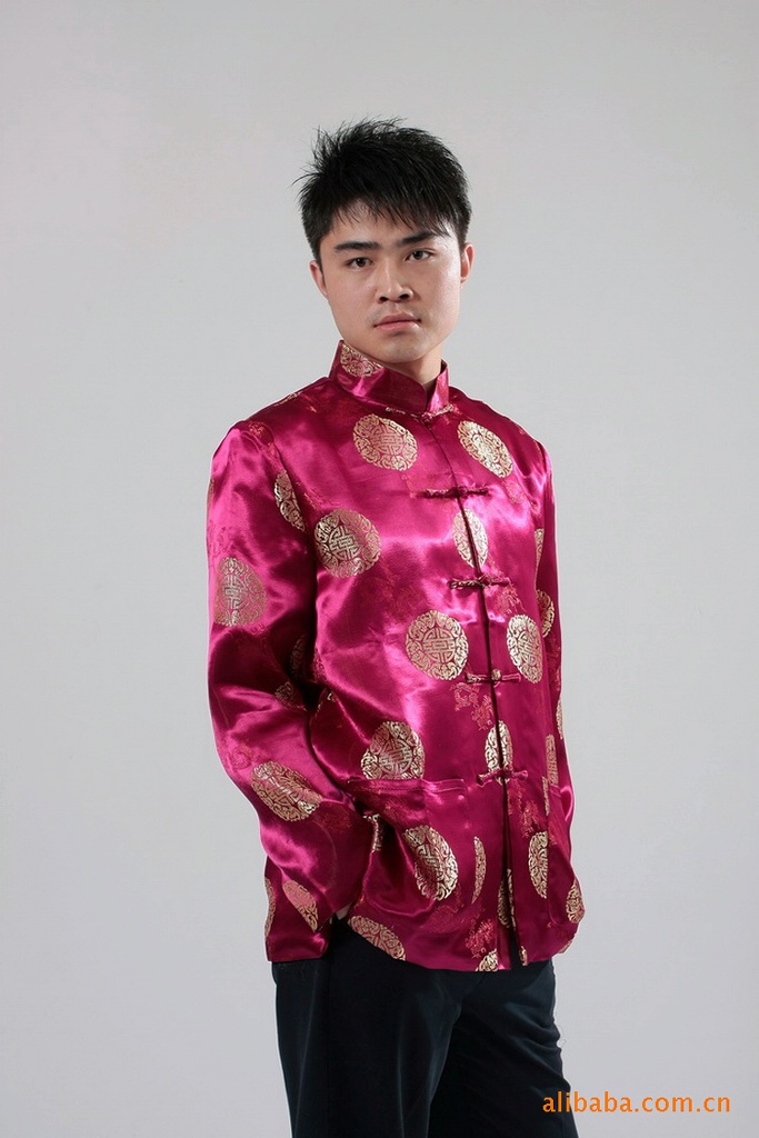 apk唐装男士上衣 秋冬爆款 男士长袖唐装 复古中式上衣