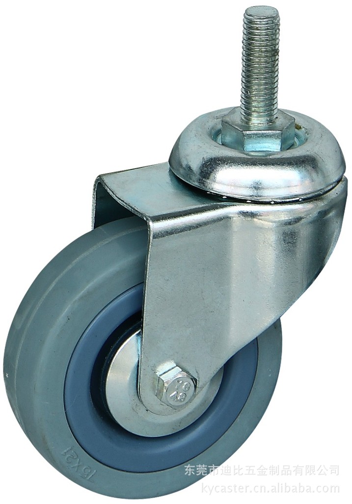 供应万向轮 2寸灰胶轮,橡胶轮 脚轮生产厂家