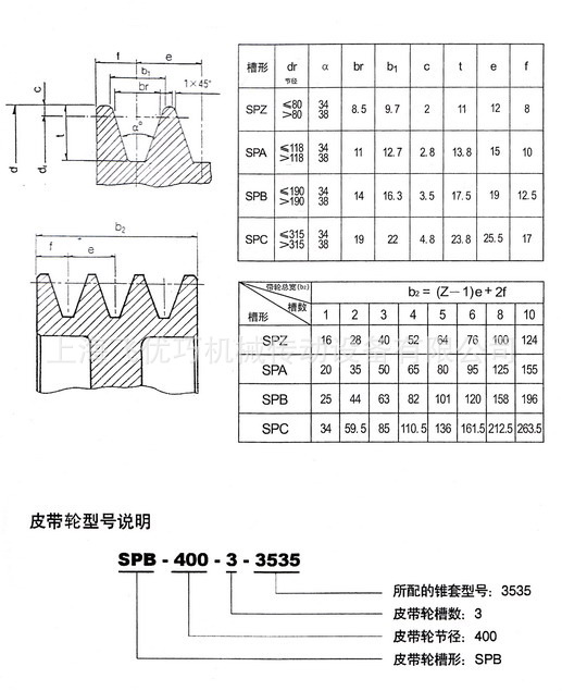 spc20034568锥套三角带轮