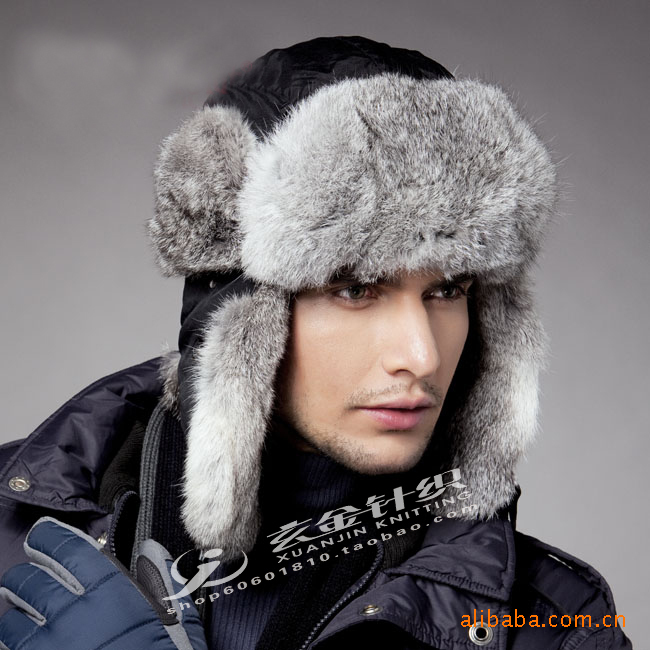 【镇店超保暖】欧美复古 人造毛时尚百搭俄罗斯护耳口罩雷锋冬帽