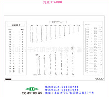 供应污点卡、点规、测量片、透明测量卡Y-008