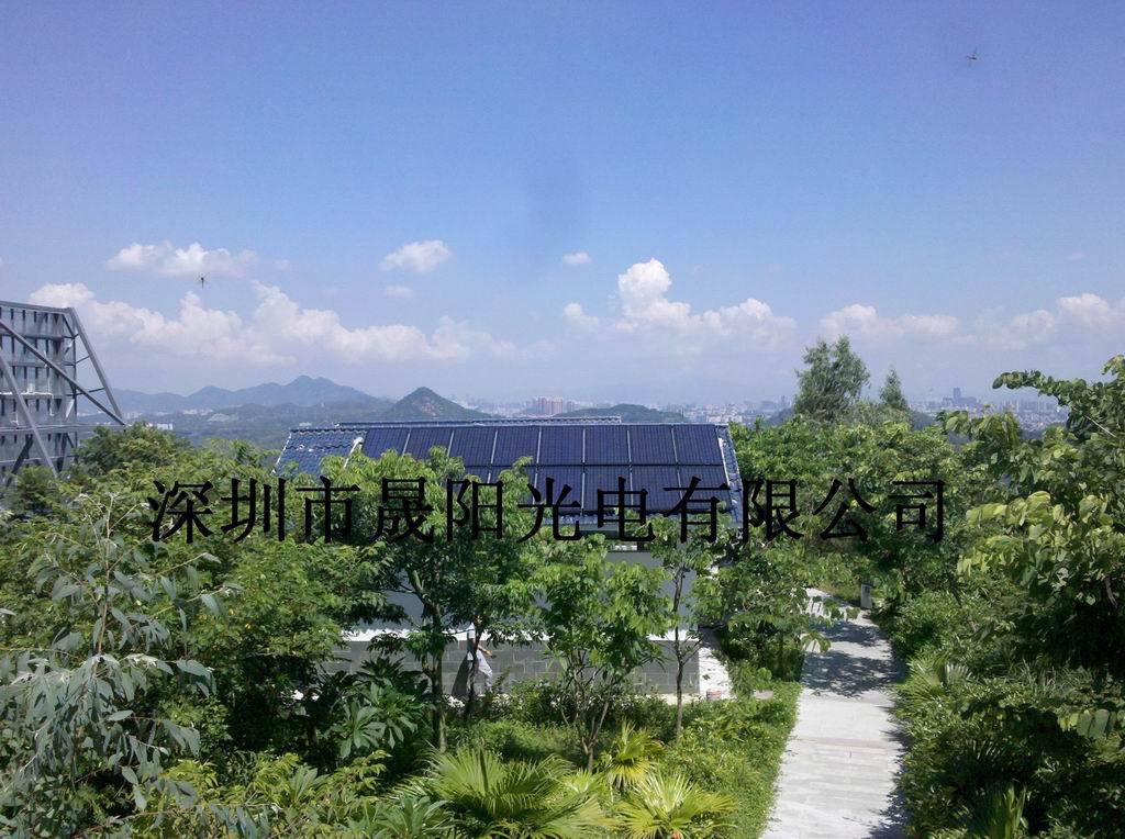 我司在深圳铁岗公园平峦山太阳能工程