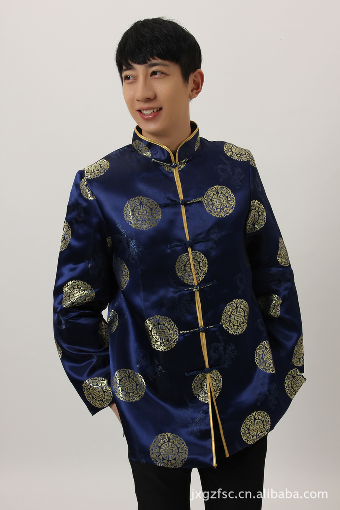 批发唐装旗袍 男唐装 m4001