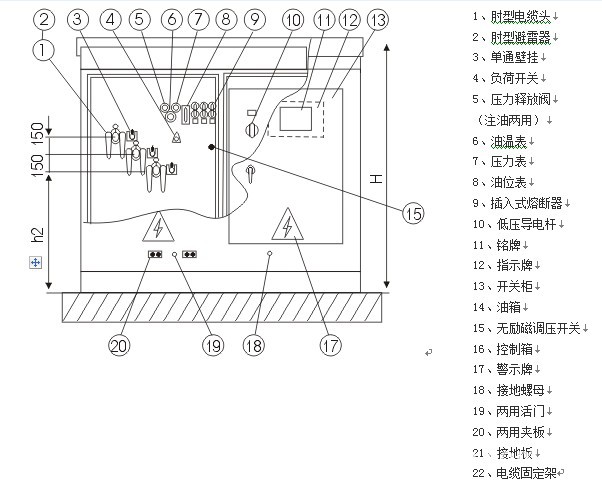 箱式变压器结构图解图片