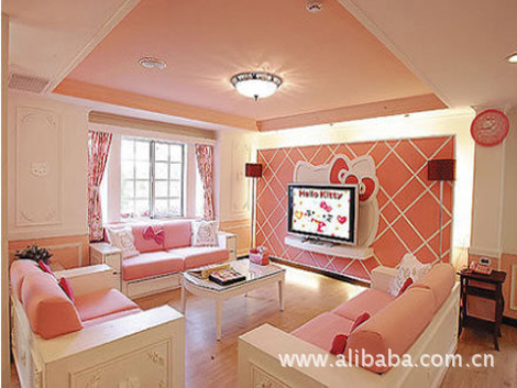 梦幻主题客厅,学吴昕打造61平米单身公寓