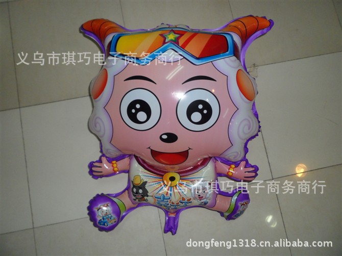 卡通造型喜洋洋气球太空气球卡通气球喜洋洋儿童玩具派对气球批发
