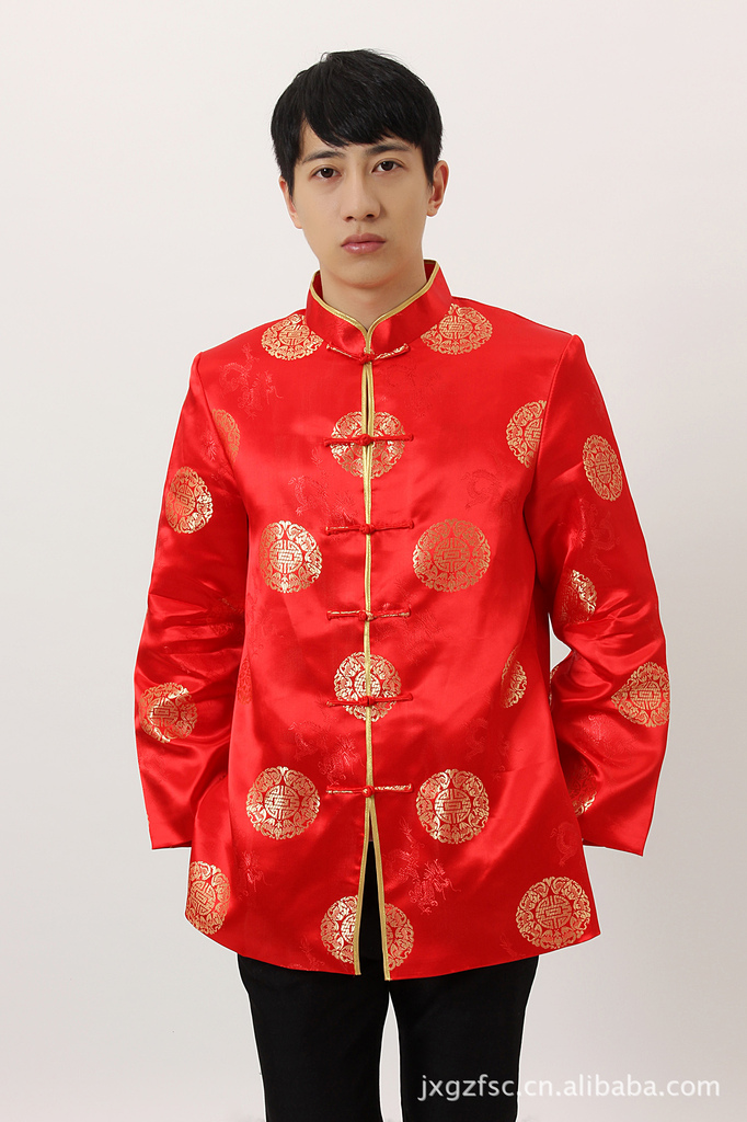 批发唐装旗袍 男唐装 m4005-阿里巴巴