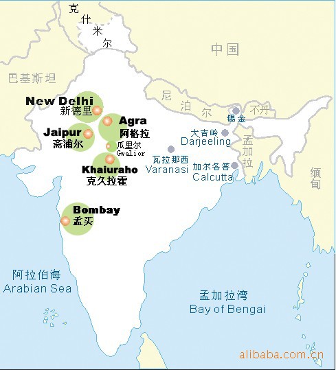 印度加尔各答地图