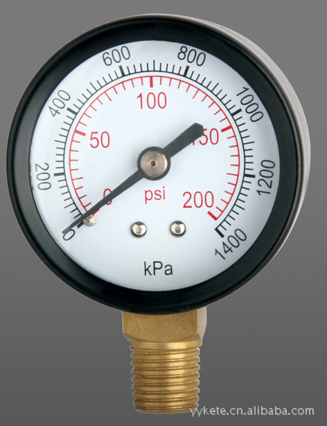 y63径向水压表耐震压力表铁壳普通表