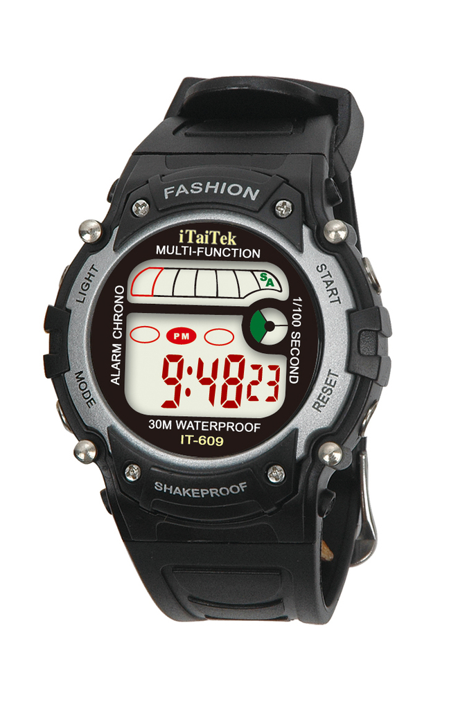 多冷光运动防水表,促销电子礼 女士手表it-609