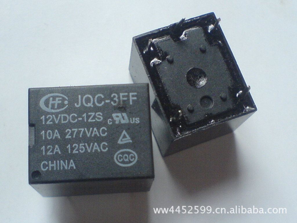 供应宏发继电器 jqc-3ff 12vdc-1zs t73类5脚12vdc