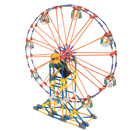 正品loz俐智儿童创意游乐园积木2024早教电动益智拼装摩天轮玩具