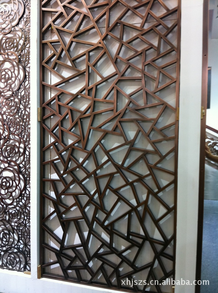 厂家直销铜花格 几何形状金属工艺品 加工