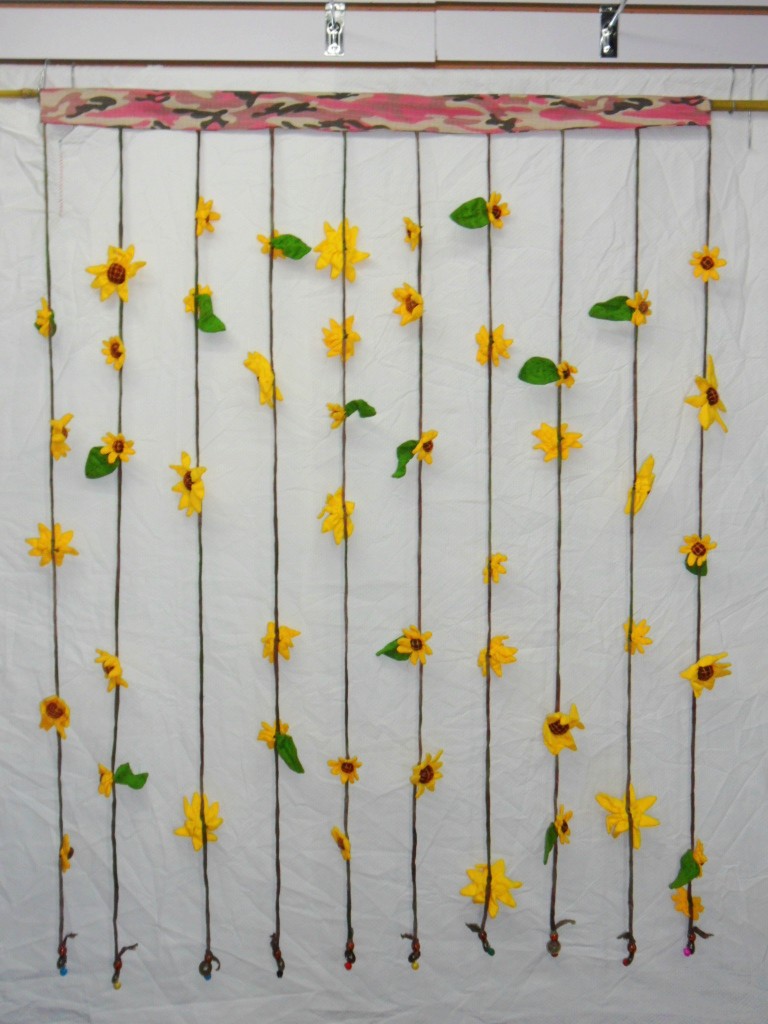 【爆款】云南民族特色布艺门帘 花朵门帘