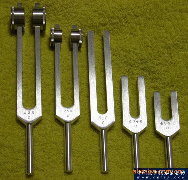 优质铝合金音叉4只组128hz 256hz 512hz 1024hz 检查音叉