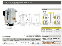 台湾裕祥YML-8注油器,YML-8,YML-6手动式注油泵,ISHAN油泵YML-8