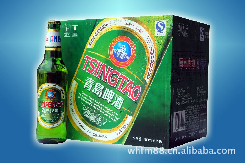 经销批发 青岛淡爽啤酒 青岛醇厚瓶装50