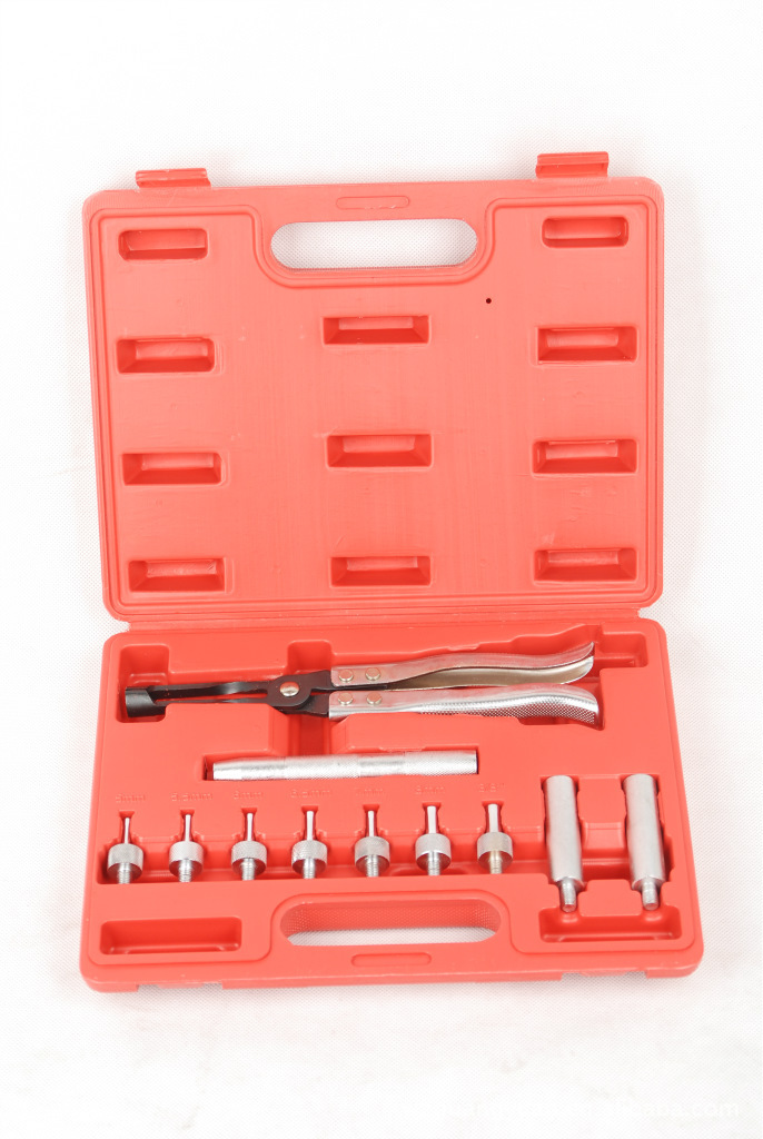 11件气门导管油封拆装工具气门油封专用拔取钳气门油封钳工具