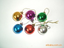 直径3CM圣诞球电镀球圣诞树吊件装饰球