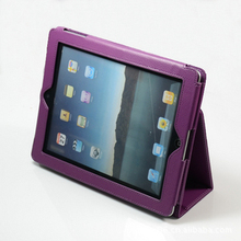 厂家优惠供应紫色PU电脑皮套、ipad2皮套