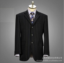 上海男士西装供应 2020新款西服男式现货 三粒扣职业条纹西服厂家