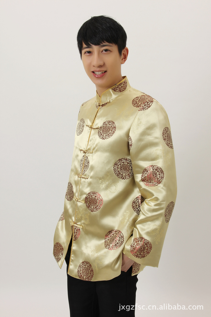 批发唐装旗袍 男式唐装 m4006