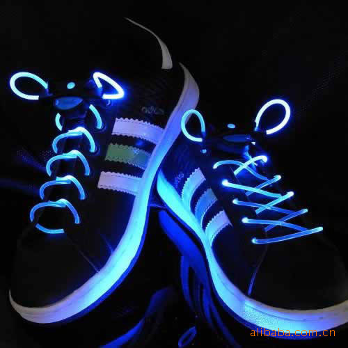 供应 厂家直销创意炫彩LED发光鞋带