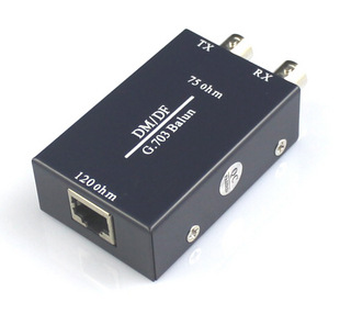 e1转换器平衡非平衡转换器bnc转rj45传输器75欧转120欧姆