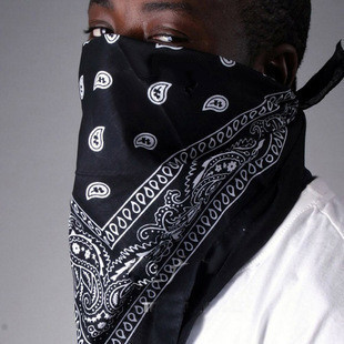 批发女士男士方巾街舞头巾腰果头巾嘻哈方头巾hiphop魔术头巾帽潮