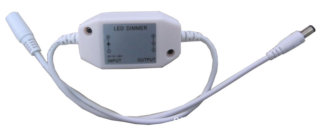 12-24v线上调光器led灯带灯具手动旋钮调光器无极调亮度简单方便