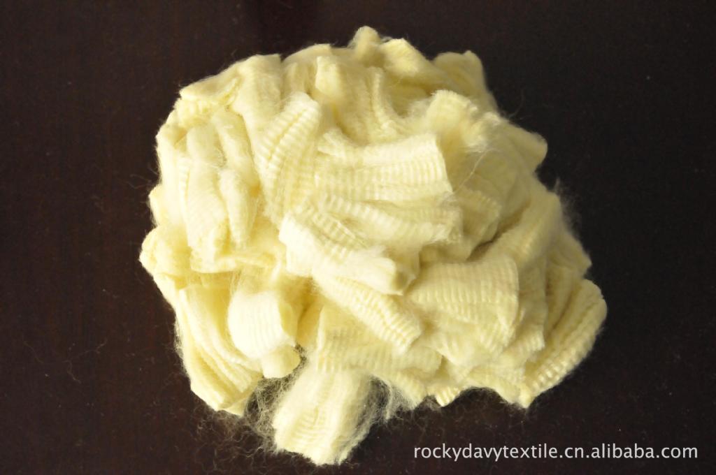 进口芳纶纤维kevlar1414卷曲切断纤维纺纱无纺原料凯夫拉