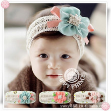 韩国雪纺花朵 蕾丝儿童假发发带/婴儿发饰发带/韩国宝宝头带