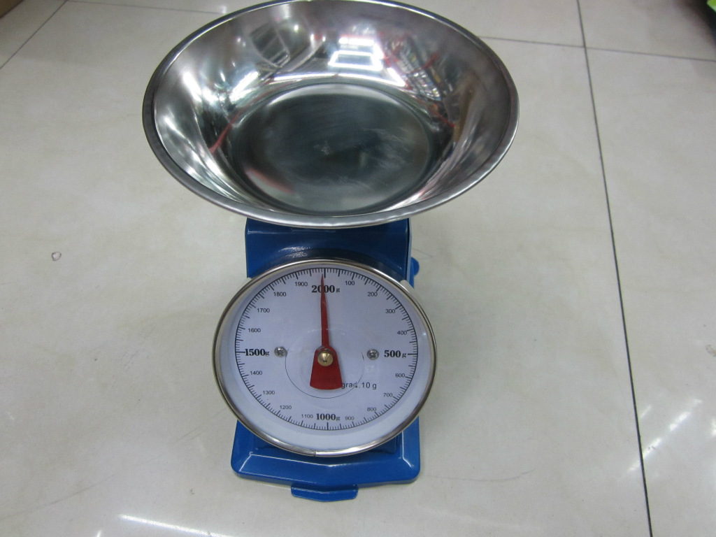 5公斤度盘秤工业秤小盘秤刻度秤双刻度带指针秤带盘秤单面秤