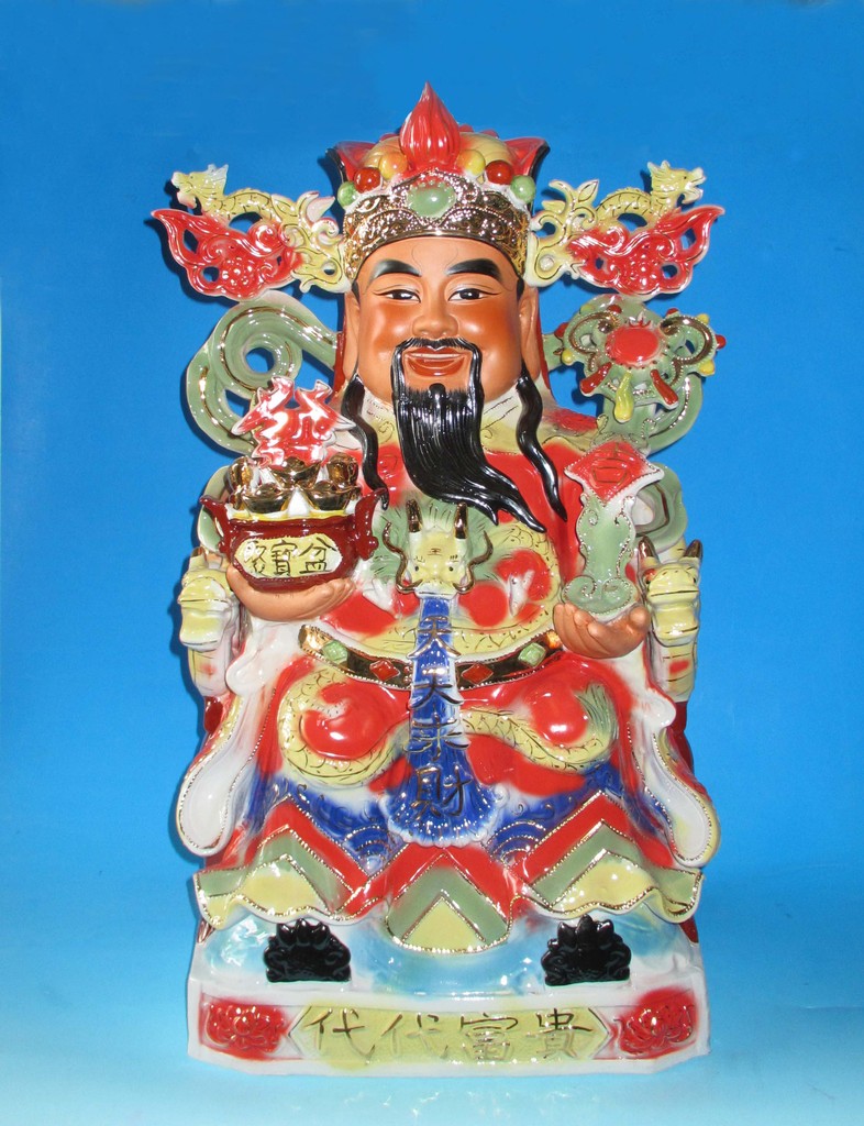 月财神赵公明被奉为正财神,李诡祖,比干,范蠡,刘海被奉为文财神,钟馗