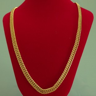 【优惠价】鸿基精品首饰金包银项链 黄金项链 男士项链 jbxl40