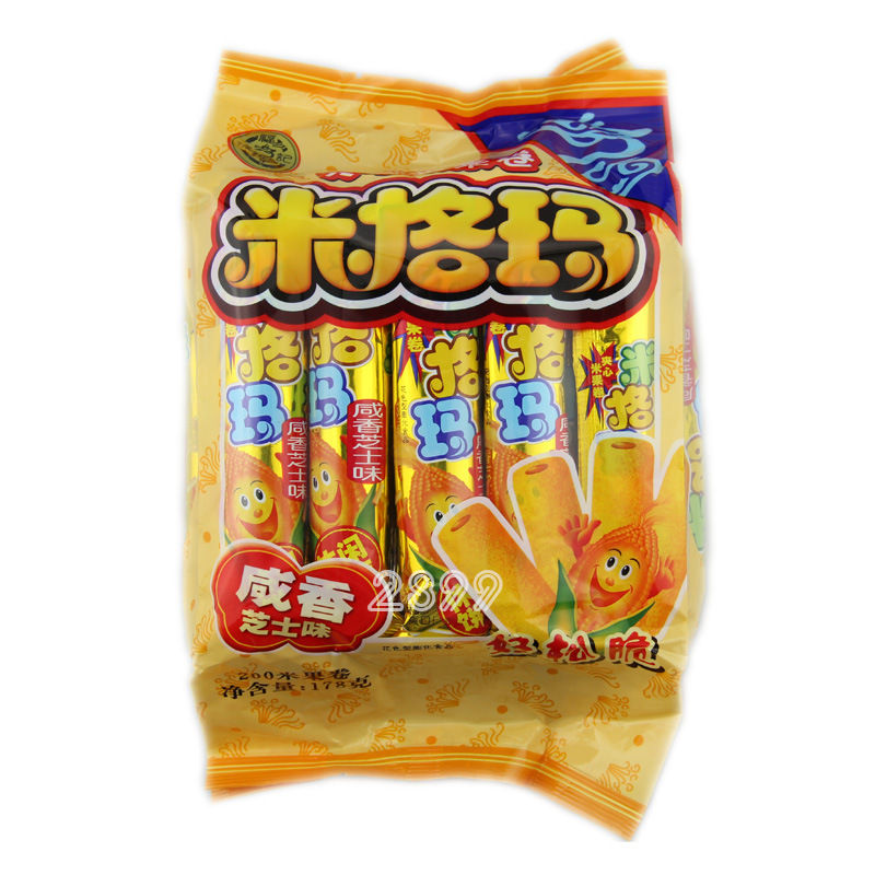 膨化食品_徐福记格玛夹心米果卷178 2899粗粮 咸香味膨化 - 阿里巴巴