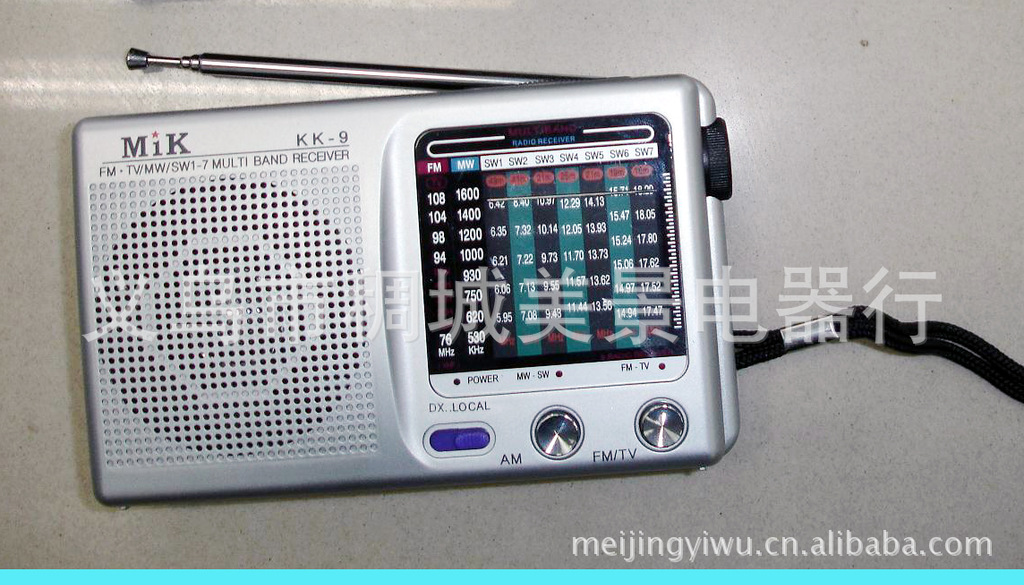 KK9 FM(TV)/MW/SW1-7/9波段收音机 迷你老人收音机 KK9收音机详情图12