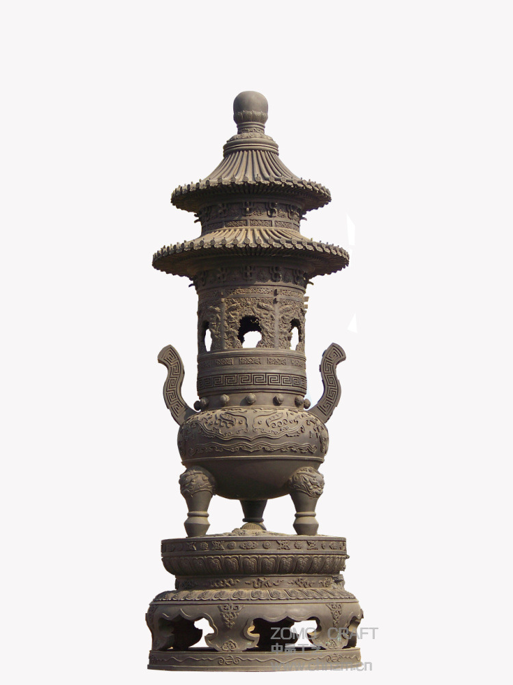 纯铜仿古铜铜龙鼎珠香炉铜鼎铜寺庙香炉铜宝鼎仿古铜纯铜大方鼎