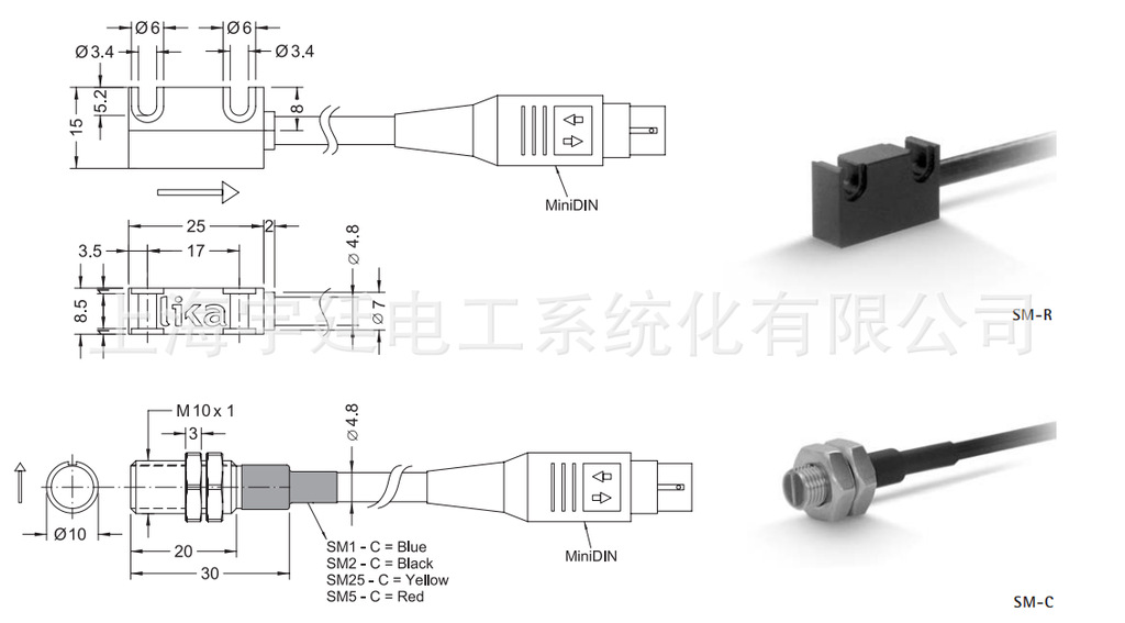 欧洲莱卡（LIKA）中国区总代理-直线位移传感器SMx-C 磁环编码器,旋转角度测量编码器,直线位移测量编码器,绝对型编码器,增量型编码器