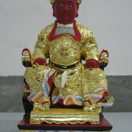 广泽尊 圣王公圣妈神像 纯手工精美大气精品工木雕工艺品摆件