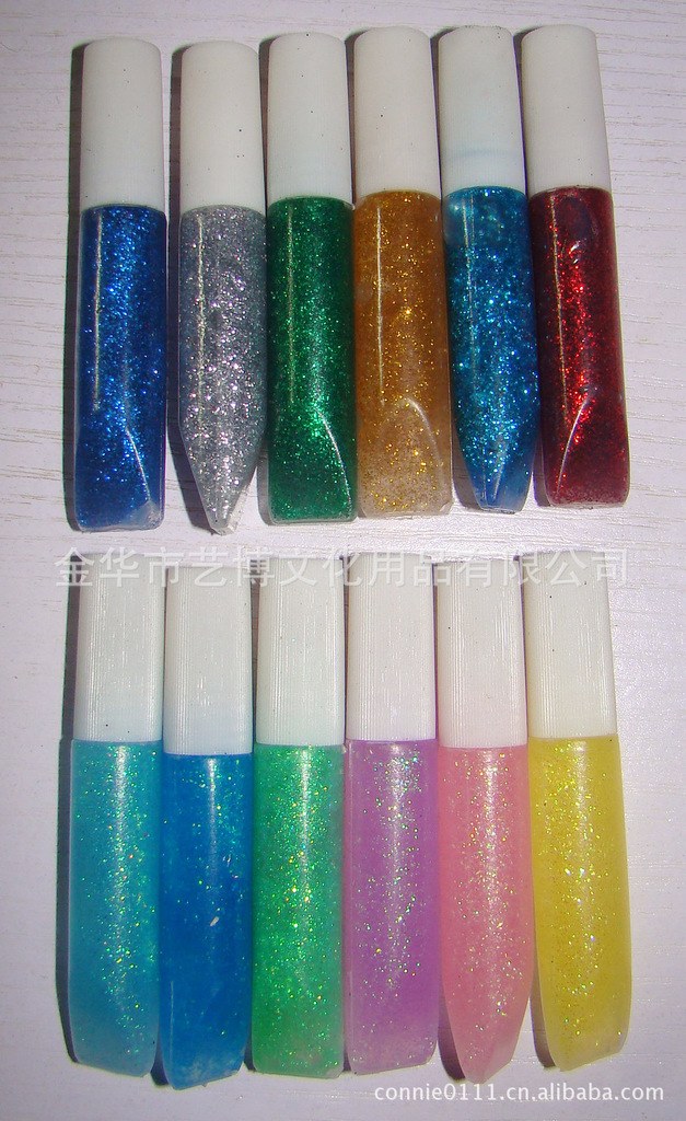 10ml6色金葱胶盒装