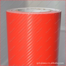 3D立体碳纤膜/车身贴/碳纤纸/汽车贴膜12色全1.52大红色足30米