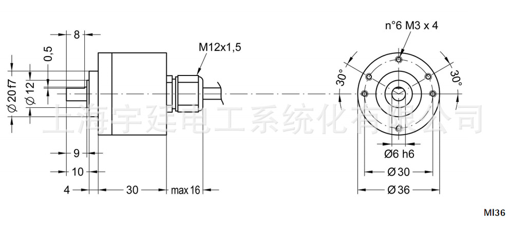 欧洲意大利莱卡（LIKA）磁性编码器MI36-MC36 LIKA编码器,磁性编码器,增量编码器