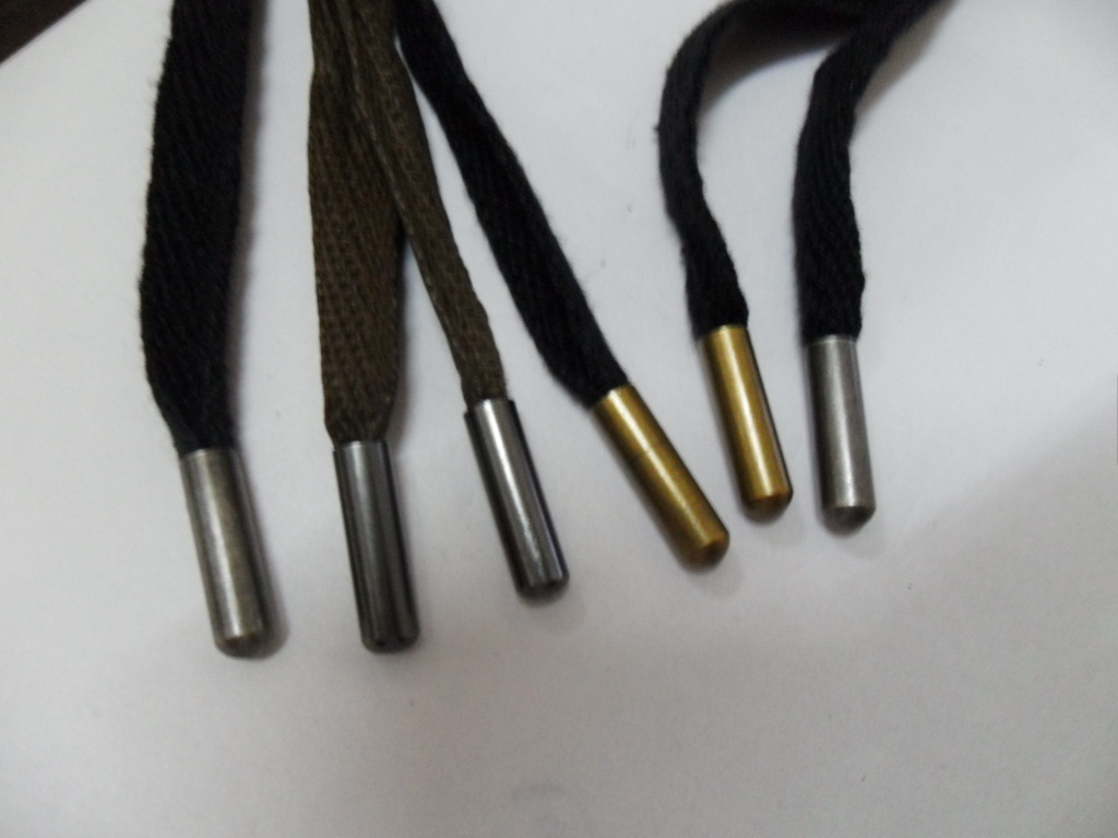 原子弹金属无缝绳头,金属鞋带啤咀,织带金属头,鞋带金属子弹头