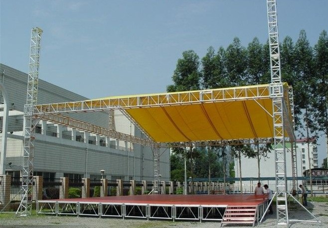 室内影院灯光音响架 铝合金背景架 可升降truss架 演唱会灯光架