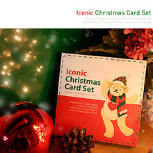 圣诞节礼物 christmas 贺卡圣诞卡片套装小熊贺卡061.