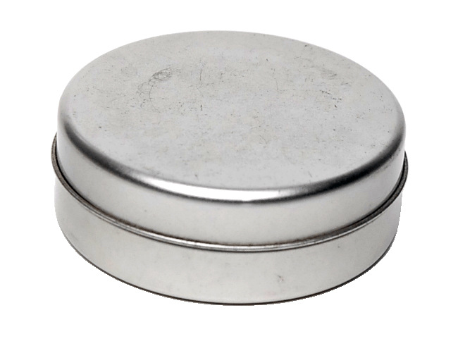 专业订制圆形罐金属罐锡罐铁盖凹凸logo雕刻麻砂铁圆型罐 直径8cm