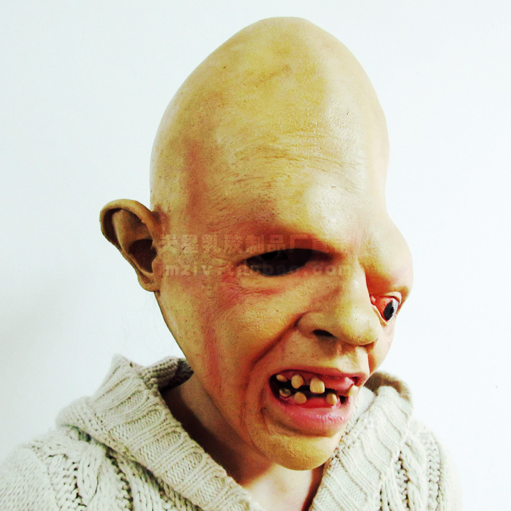 恐怖独眼龙面具 火烧眼睛充血 电影主题 万圣节派对逼真面具