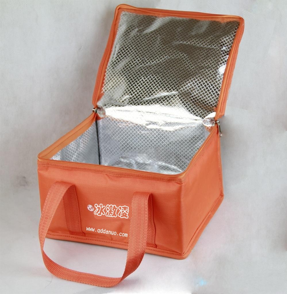 供应双手提多用途冰包野餐包 韩版精美小花图案面料制