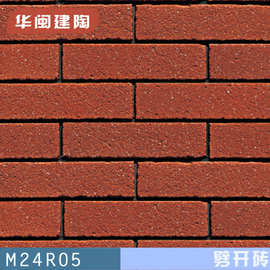 高档别墅小区工程专用 抛砂磨砂窑变质感劈开砖外墙砖 60x240mm